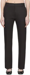 Studio Nicholson Gray Vlore Trousers In Oil