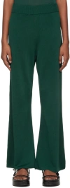 Studio Nicholson Arve Jersey-knit Flared Trousers In Balsam 20700511