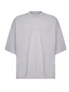 Studio Nicholson Piu Ribbed Short-sleeve T-shirt In Gray