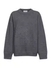 Studio Nicholson Grey Double Wool And Cashmere Moray Sweater In Gray
