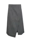 Studio Nicholson Midi Skirt In Blue