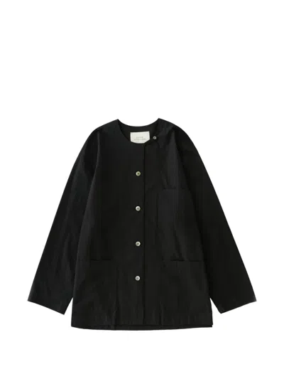 Studio Nicholson Hadar Button Patch Pocket Jacket In Black