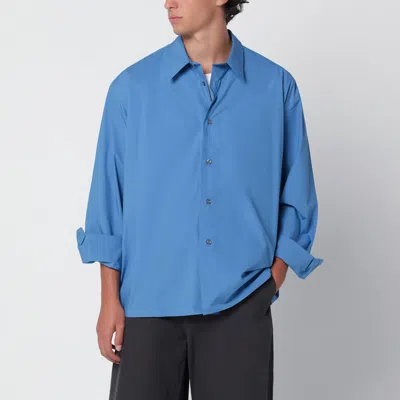 Studio Nicholson Hal Uniform Blue Cotton Shirt