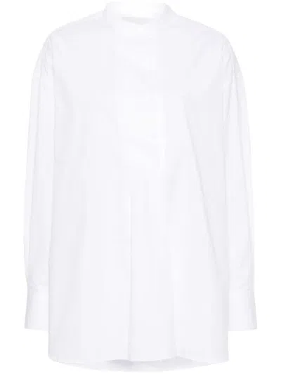 Studio Nicholson Woman Shirt Sky Blue Size 2 Cotton In White