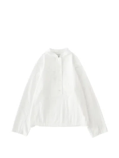 Studio Nicholson Half Placket Shirt In White