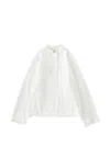Studio Nicholson "half Placket" Shirt In White