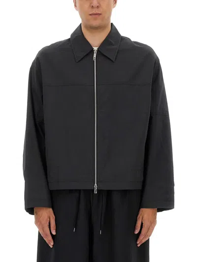 Studio Nicholson Harrington Jacket With Zipper In Gray