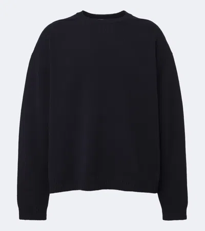 Studio Nicholson Hemyl Oversized Wool Sweater In Blue