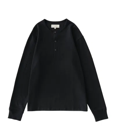Studio Nicholson Corine Wool Long-sleeve Sweater In Black