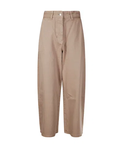 STUDIO NICHOLSON STUDIO NICHOLSON LOGO PATCH CROPPED WIDE-LEG JEANS