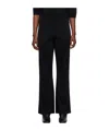 Studio Nicholson High-waist Flared Trousers In Black