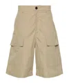 Studio Nicholson Bermuda Shorts In Cotton Blend In Neutral