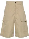 Studio Nicholson Tiller Cotton-blend Shorts In Neutrals
