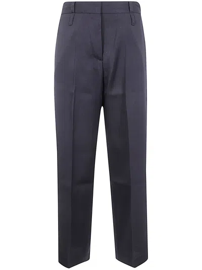 Studio Nicholson High Waisted Wool Slack In Navy