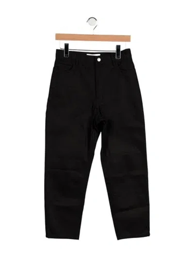 Pre-owned Studio Nicholson High-rise Straight Leg Jeans In Black