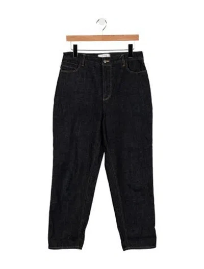 Pre-owned Studio Nicholson High-rise Straight Leg Jeans In Blue