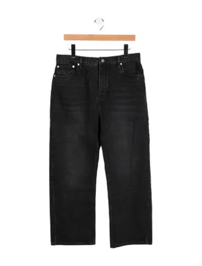 Pre-owned Studio Nicholson High-rise Straight Leg Jeans W/ Tags In Black