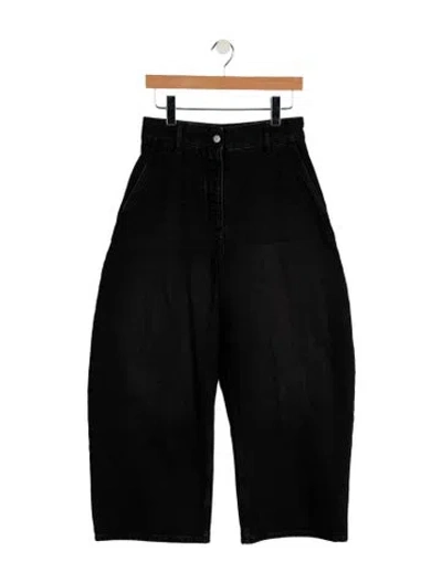 Pre-owned Studio Nicholson High-rise Wide Leg Jeans In Blue