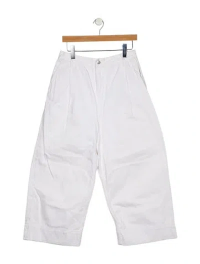Pre-owned Studio Nicholson High-rise Wide Leg Jeans In Blue