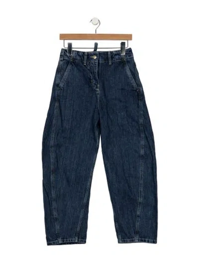 Pre-owned Studio Nicholson High-rise Wide Leg Jeans In Blue