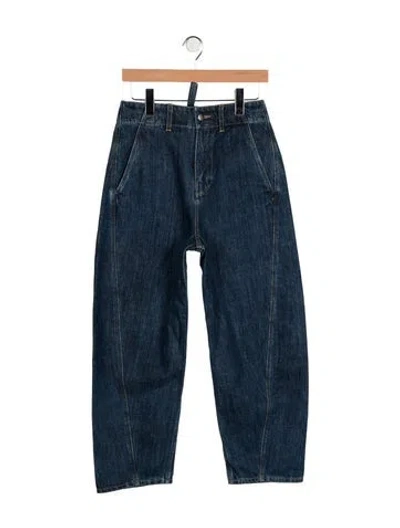 Pre-owned Studio Nicholson High-rise Wide Leg Jeans In Blue