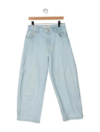 Pre-owned Studio Nicholson High-rise Wide Leg Jeans In Multi