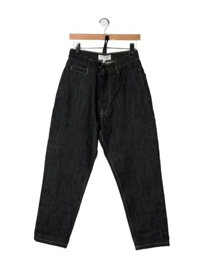 Pre-owned Studio Nicholson High-rise Wide Leg Jeans W/ Tags In Grey