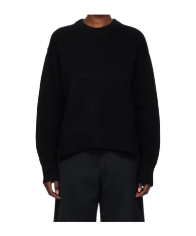 Studio Nicholson Hima Fisherman's-knit Jumper In Black