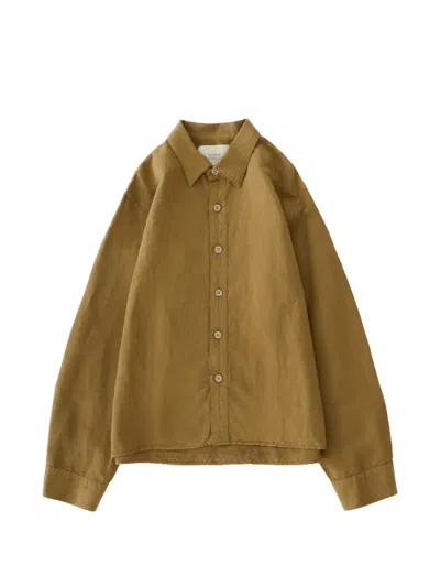 Studio Nicholson Hithe Long-sleeve Shirt In Neutral
