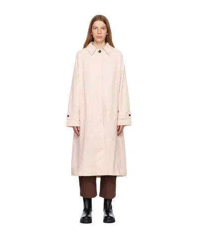 Studio Nicholson Pink Holin Trench Coat In Shell