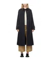 Studio Nicholson Navy Holin Coat In Black