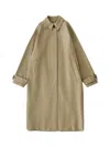 Studio Nicholson Holin Coated Cotton Coat Dark Dusk