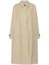 Studio Nicholson Cotton Blend Trench Coat With Belted Cuffs In Beige