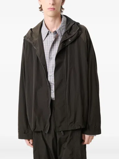 Studio Nicholson Hooded Jacket In Green