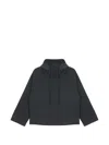 Studio Nicholson Hooded Pullover Jacket In Gray