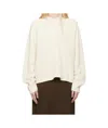 Studio Nicholson Hooded Sweater In White