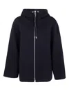 Studio Nicholson Parka With Hood And Drawstring Detail In Multi