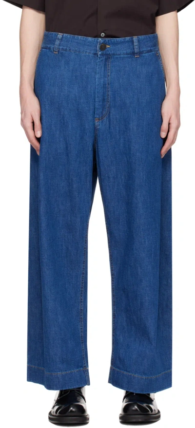 Studio Nicholson Indigo Four-pocket Jeans