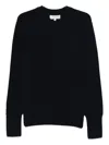 Studio Nicholson Inverness V-neck Sweater In Black