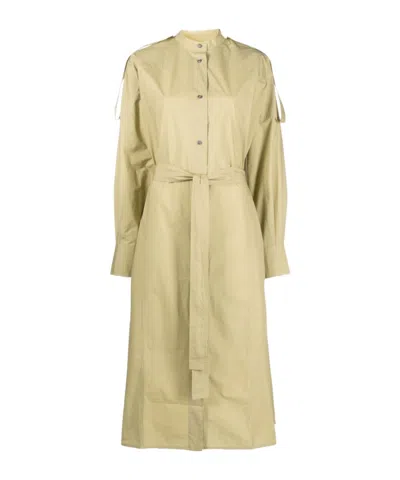 STUDIO NICHOLSON ITARSI POPLIN BELTED-WAIST DRESS