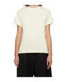 Studio Nicholson Item O-neck Short-sleeved T-shirt In White