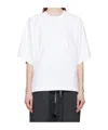 Studio Nicholson Item O-neck Short-sleeved T-shirt In White