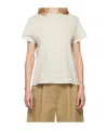 Studio Nicholson Item O-neck Short-sleeved T-shirt In White