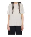 Studio Nicholson Item O-neck Short-sleeved T-shirt In White