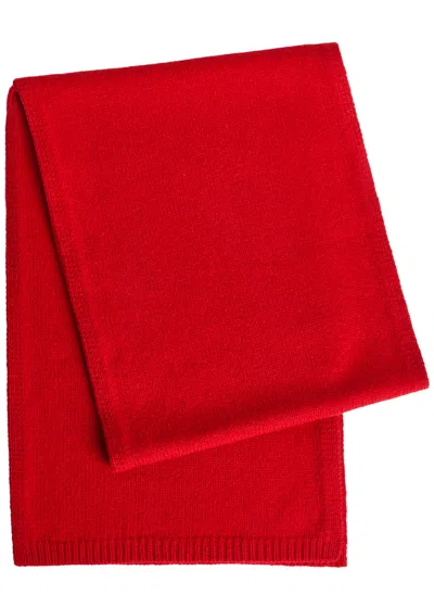 Studio Nicholson Izul Knitted Wool Scarf In Red