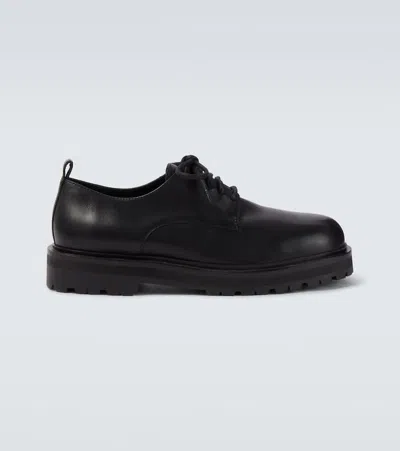 Studio Nicholson Jackson Leather Derby Shoes In Black