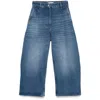 Studio Nicholson Wide Crop Denim Clothing In Blue