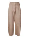 Studio Nicholson Chalco Wide Leg Denim Jeans In Brown