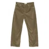Studio Nicholson Denim Straight Trousers In Green