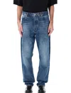 Studio Nicholson Faded Wash Regular Fit Jeans In Worn Indigo
